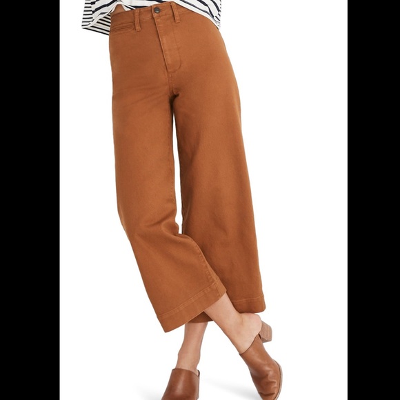 Madewell Denim - MADEWELL EMMETT CROP WIDE LEG PANTS